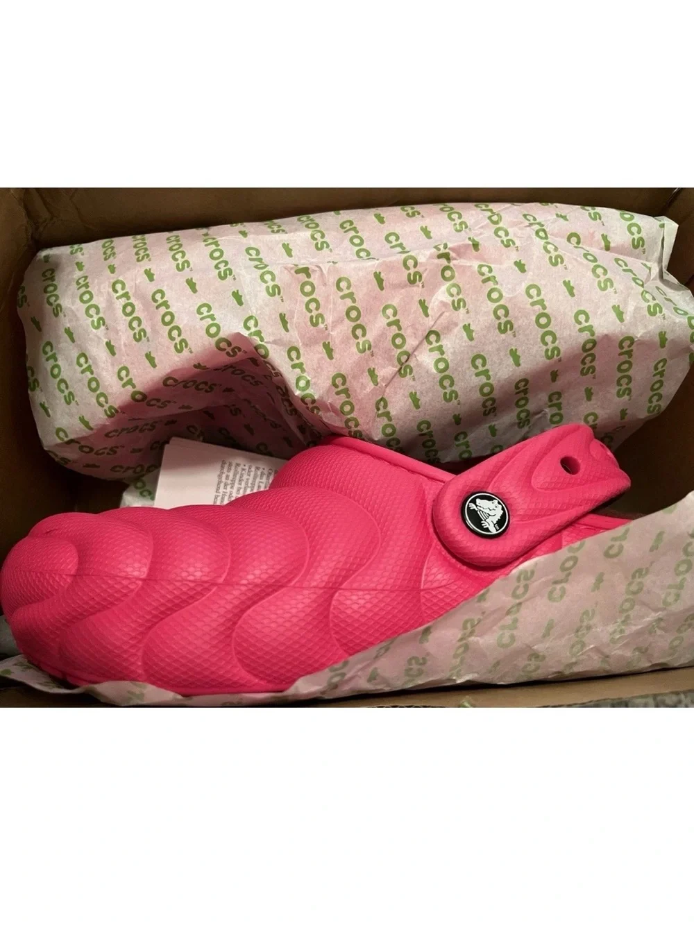 Crocs Kids Classic Lined Clog - Bright Pink